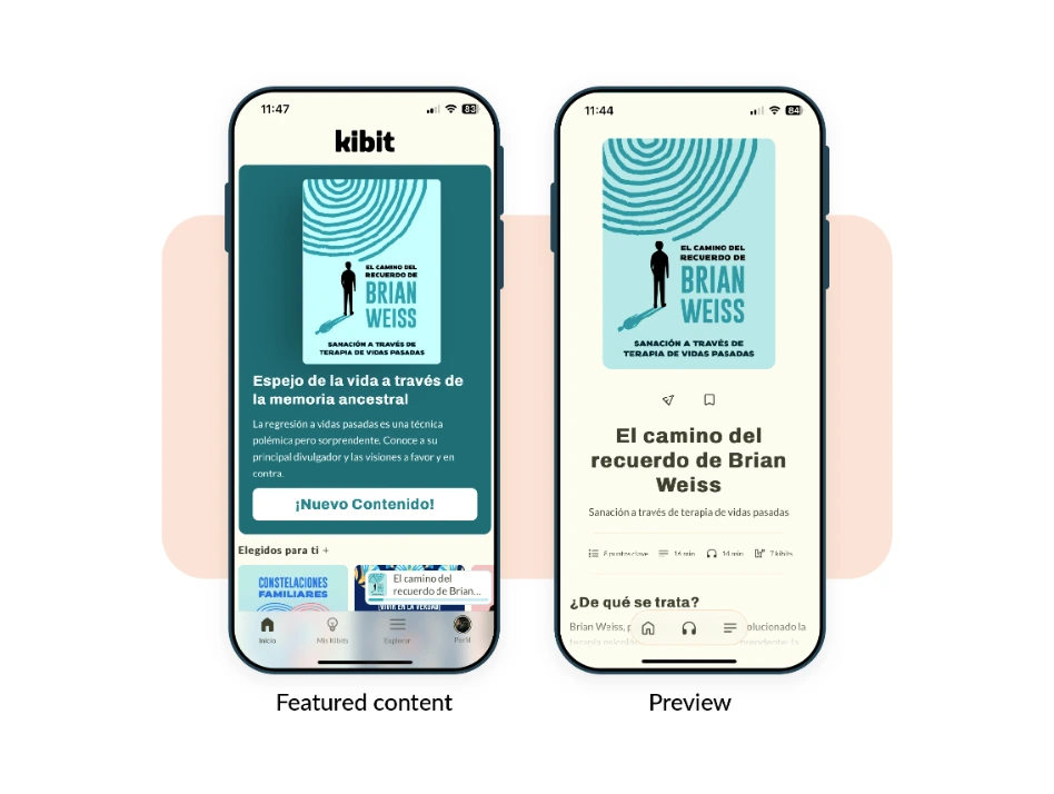 Kibit — supporting screen